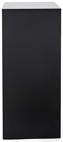 Displays2go 30" Tall Floor Standing Pedestal Stand with 12.5” Square Top, Black (WDCUBEBLK2) - color: Black, size: 30"H