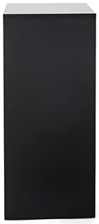 Displays2go 30" Tall Floor Standing Pedestal Stand with 12.5” Square Top, Black (WDCUBEBLK2) - color: Black, size: 30"H