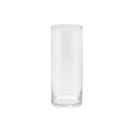 4" Wide 10" High Large Hand Blown Sturdy Clear Cylinder Glass Vase, Centerpiece Flower Vase for Rose, Tulip, Boquets, Hurricane Candle Holder (1, 4"x10") - size: 4"x10"