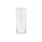 4" Wide 10" High Large Hand Blown Sturdy Clear Cylinder Glass Vase, Centerpiece Flower Vase for Rose, Tulip, Boquets, Hurricane Candle Holder (1, 4"x10") - size: 4"x10"
