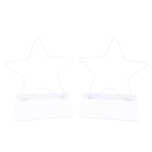 Fashion Star Bookend Non-Skid Metal Book Ends Book Stands for Home Shelves School Office Decoration Kids Study Gift (White) - color: White