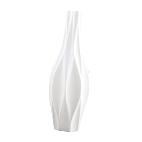 Decorative Vase 1pc Floor Planter Indoor Minimalist Home Decor Flower Vase Wedding Centerpiece White Flower Arrangement Ornaments Juicy