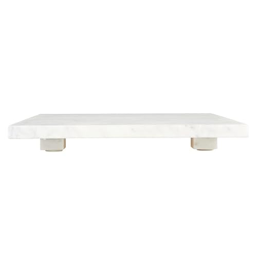 Santa Barbara Design Studio Marble Charcuterie Boards Cheese Board Cutting Board, 10" Square, White