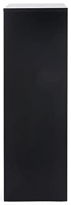 Displays2go, Laminated Gallery Display Cube, Particle Board, Melamine Construction – Black (WDCUBEBLK4) - color: Black, size: 42"H