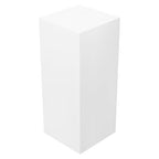 3PCs Square Pedestal Stand for Party, White Metal Cylinder Pedestal Stands, Sculpture Display Column Decoration Cube for Wedding Event Decoration