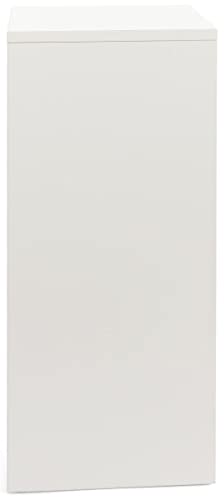 Displays2go, Gallery Display Column, Laminated Particle Board and Melamine Construction – White Laminate Finish (WDCUBEWHT2) - color: White, size: 30"H