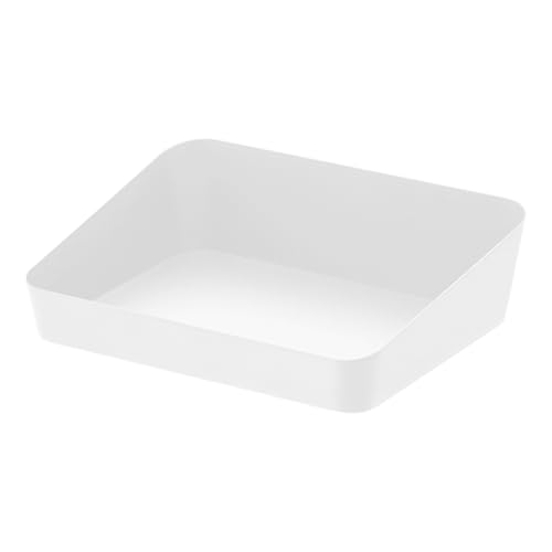 Yamazaki Home Tower Space Saving Vanity Tray - 5.25" X 7" - Steel - color: White, size: 5.3" x 6.9" x 2"