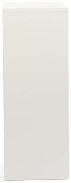 Displays2go, Rectangular Retail Store Pedestal, Laminated Particle Board & Melamine Construction – White Finish (WDCUBEWHT3) - color: White, size: 36"H