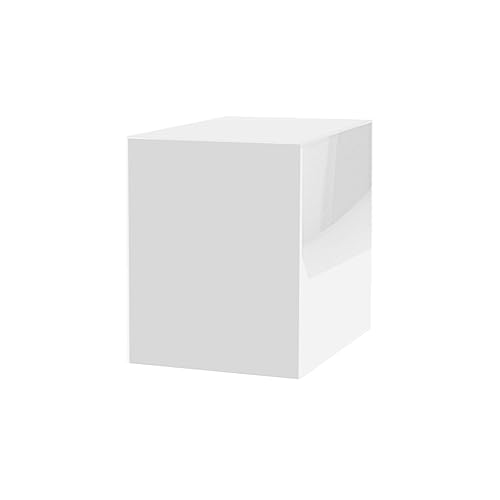 12" x 12" x 16" White Acrylic Display Box with One Open Side No Lid Versatile Tall Lucite Retail Product Riser or Merchandise Storage Bin by Marketing Holders - color: White, size: 12"w x 12"d x 16"h