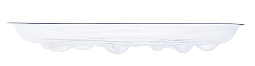 6 Pack Heavy Duty Clear Plastic Plant Saucer Sturdy Pot Tray Plant Trays Drip Trays for pots,Plate Water Catcher,Flower Pot Saucer Water Drainage Tray Floor Protector (16 inch) - size: 16 inch