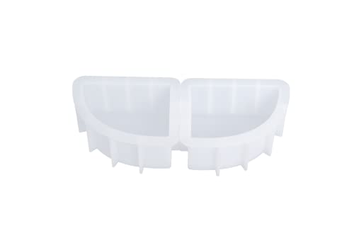 Large Bookends Resin Mold, 1 Pair Sector Silicone Geode Book Organizer, DIY Crystal Epoxy Mold for Books, Desktop Organizer, Office Home Decoration, Gift