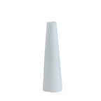 8.7in Tall Empty White Ceramic Bud Vase Single Flower Small Bud Decorative Floral Vase Home Centerpiece Modern Minimalism Vase for Shelf Decor