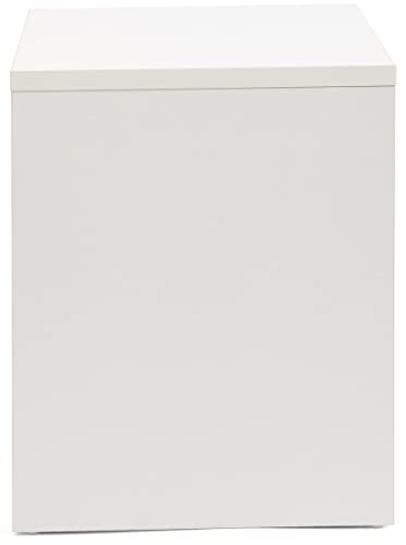 Displays2go White Merchandise Display Cube, 16 Inch Tall – White (WDCUBEWHT1) - color: White, size: 16"H