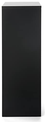 Displays2go, Portable Gallery Pedestal, Laminated Particle Board, Melamine Construction – Black Finish (WDCUBEBLK3) - color: Black, size: 36"H