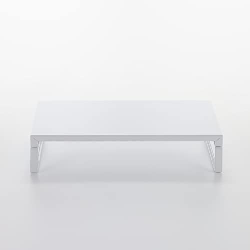 LIHIT LAB Desktop Stand, 9.8 x 15.4 x 3.1 inches, White (A7330-0) - color: White, size: 9.8" x 15.4" x 3.1", style: Single
