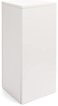 Displays2go, Gallery Display Column, Laminated Particle Board and Melamine Construction – White Laminate Finish (WDCUBEWHT2) - color: White, size: 30"H