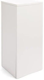 Displays2go, Gallery Display Column, Laminated Particle Board and Melamine Construction – White Laminate Finish (WDCUBEWHT2) - color: White, size: 30"H