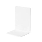 Book Ends 4pcs Book Holder L-Shaped Desk Display Simple Support Rack Magazine for Home Office(White) - color: White