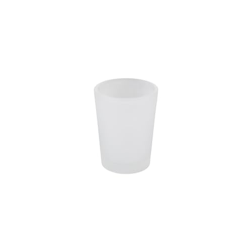 WGV Frosted Tea Light Votive Candle Holder 2.2x2.75, Tiny Utility Cylinder Glass Vase, Small Planter Terrarium for Home Accent Decor, 1 Pc - color: Frost-cylinder-2.75"