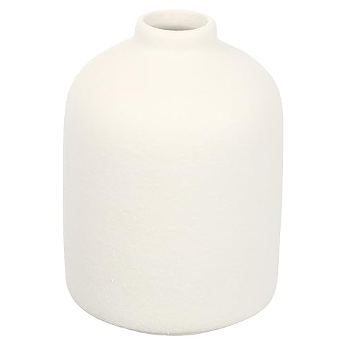 1pc Ceramic Flower Vase for Home Decor Minimalist Design Small Matte Finish Adornment for Living Room Office Balcony and Centerpieces for Dried Flowers and Decorative Arrangements