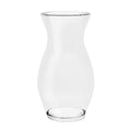DARENYI Clear Flower Vase, 4.5" Dia 9" H Crystal Transparent Glass Vase Modern Decorative Vase for Flowers, Glass Flower Posy Holder for Home Office Centerpiece Decor - size: 4.5" Dia 9" H