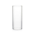 WGVI Hurricane Candle Holder Sleeve, Wide 4", Height 10", Clear Glass Cylinder Candleholder, Chimney Tube, Open Ended Candle Shade, 1 Piece - size: 4"x10"H