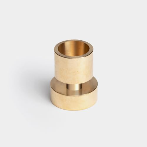 Solid Brass Taper Candle Holder - Elegant & Sturdy Design | Fits Standard 7/8" Taper Candles | Dimensions: 1.60" x 1.30"