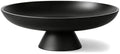 Large Fruit Bowl for Kitchen Counter, Concrete Decorative Bowl for Coffee Table, Modern Key Bowl for Entryway Table (Black)
