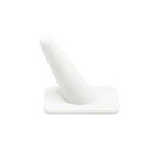 MOOCA 10 Pcs Set Finger Ring Display, Stackable Ring Holder Display Made by Rubber, Jewelry Storage Jewelry Stands for Shows, White Color, 1 3/8 W x 2 1/4 D x 2 1/8 H in - color: 10 pieces, White Rubber