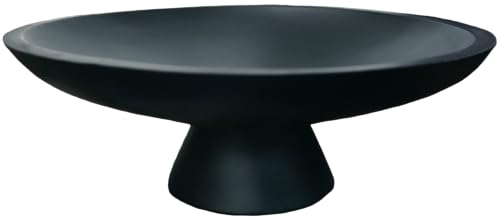 11.5" Large Decorative Bowl decor - Decorative Bowls for Home Decor,Modern Home Decor,Ruffle Decor key bowl,bowl for keys,Black - color: 11.42"Black