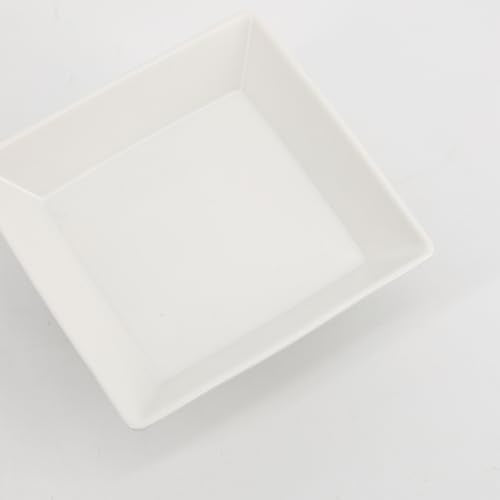COLLECTIVE HOME - Ceramic Jewelry Tray, Decorative Geometric Jewelry Dish, Luxurious Trinket Tray with High Base, Birthday Mother's Day for Women (Square Matte) - color: Square Matte