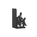 George Washington and Abraham Lincoln Bookends, American Icons Themed Book Stand, Decorative Greatest President Bookend, Presidential Silhouette Book Ends, Historical American Leaders Metal Bookend