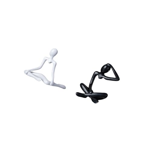 Baoblaze Creative Abstract Thinker Sculpture Decorative Figurine Unique Modern Ornament for Entrance Bedroom Shelf Desk Housewarming Birthday Gift Collection