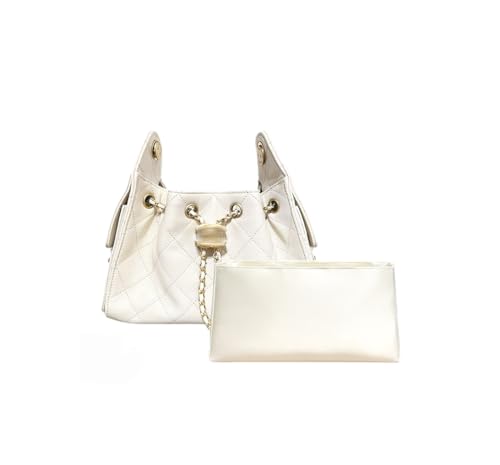 Purse Organizer Insert for CHANEL 25 Bag Insert, Ultra-light Nylon Bag Organizer Water Resistant Purse Insert Divider Bag Shaper for Luxury Tote Handbags (White, Mini) - color: White, size: Mini