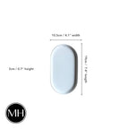 Elegant Ceramic Kitchen Sink Caddy, Bathroom Countertop Tray, Ceramic Vanity Tray - Durable, Heat-Resistant Design for Keys, Jewelry, and More - Dishwasher Safe, 7.5" x 4.1" x 0.8" - size: 7.5" x 4.1" x 0.8"