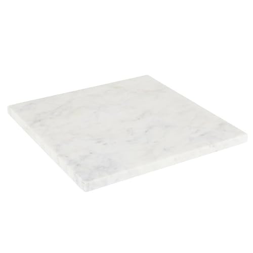 Santa Barbara Design Studio Marble Charcuterie Boards Cheese Board Cutting Board, 10" Square, White