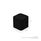 Microfiber Jewelry Ring Display Stand Rings Display Organizer Stand (Black, Low) - size: 1.77" x 1.77" x 1.57"