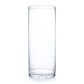 Enova Floral Clear Glass Cylinder Vase 4 x 10 Inches Round Flower Vase, Pillar Candle Floating Candle Holder Vase, Tall Glass Vase for Flowers, Glass Vase for Decor, Wedding Centerpieces (1 Piece) - size: 4W x 10H