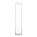 CYS EXCEL Cylinder Clear (H:32" D:6") | Multiple Size Choices Glass Flower Centerpieces | Hurricane Floating Candle Holder Vase, H-32 (GCY122/32) - size: H-32" D-6"