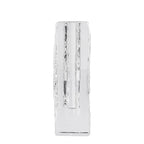 Glacier Series Crystal Vase 6.3-inch High, Modern Crystal Home Office Decor for Living Room Dining Table Centerpieces, Birthday and Wedding - size: Large