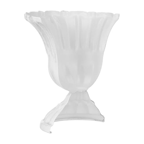Amosfun Vintage Decorative Half Vase Flowerpot Prop for Home Office Cafe Oil Painting and DIY Drawing 4.64X4.56X2.08 Inches