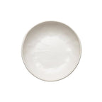 Creative Co-Op Stoneware Bowl w Reactive Glaze, White - color: White, size: 8.0" Round x 3.75" Tall