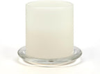Hosley's Set of 24 Clear Glass Pillar Plates - 4 Inch Diameter. Ideal Gift for Weddings, Parties, Spa, Pillar Candle, Votive Candle Garden. Or as a Pedestal W1 - size: 24 Count