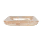 Creative Co-Op Matte Marbled Resin Tray, Blush Pink