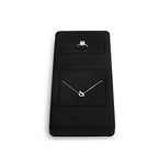 Oirlv Premium Black Microfiber Jewelry Display Tray Jewelry Display Set for Selling Showcase Jewelry Display Holder Small Jewelry Organizer Tray(TT07007) - size: Necklace+ring tray