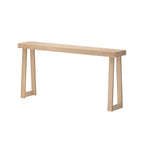 Plank+Beam Solid Wood Console Table, 66 Inch, Sofa Table, Narrow Entryway Table for Hallway, Behind The Couch, Living Room, Foyer, Easy Assembly, Blonde - color: Blonde, size: 66" Console Table