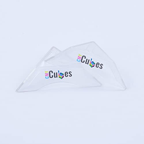 CMY Cubes Crystal Clear Display Stand - Cube Stand Pedestal for Displaying, Exploring & Showcasing Your Prism Cube Holder & Storage Stand