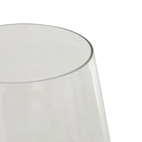 Deco 79 Glass Decorative Vase Cone Shaped Centerpiece Vase, Flower Vase for Home Decoration 7" x 7" x 9", Clear - size: 7" x 7" x 9"