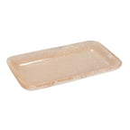 Creative Co-Op Matte Marbled Resin Tray, Blush Pink