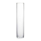 WGV Cylinder Vase, Diameter 5", Height 24", Clear Glass Floral Planter Container, Tall Centerpiece Arrangement for Wedding Party Event Home Office Decor, 1 Piece - size: 5"x24"H CL